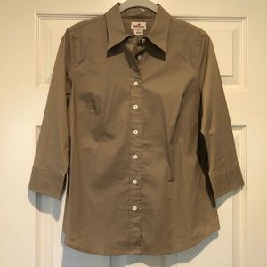 J. Crew Cotton Stretch Button Down Top Pet…